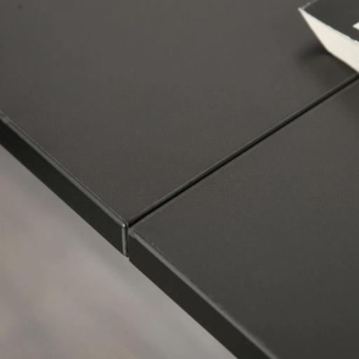 Escritorio Esquinero para Ordenador en Forma de L con 3 Cajones para Oficina Estudio 143,5x143,5x76 cm Negro [6]