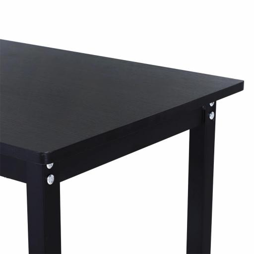 Mesa de Ordenador Escritorio PC Oficina Hogar Mesa Esquinera de Forma L 168x120x75cm Marco Metal [6]