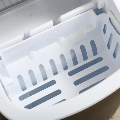 Máquina para Hacer Hielo 12 Kg en 24 Horas 9 Cubitos en 6-12 Minutos Depósito de Agua 1,3 L 22,2x29,4x29 cm Negro [6]