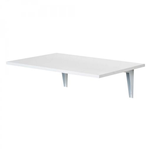 Mesa Plegable de Pared Mesa Abatible de Pared de Madera Ahorra Espacio para Cocina Comedor Dormitorio 60x40x20 cm Blanco [8]