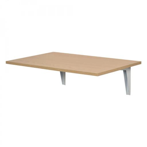 Mesa Plegable de Pared Mesa Abatible de Pared de Madera Ahorra Espacio para Cocina Comedor Dormitorio 60x40x20cm Natural [8]