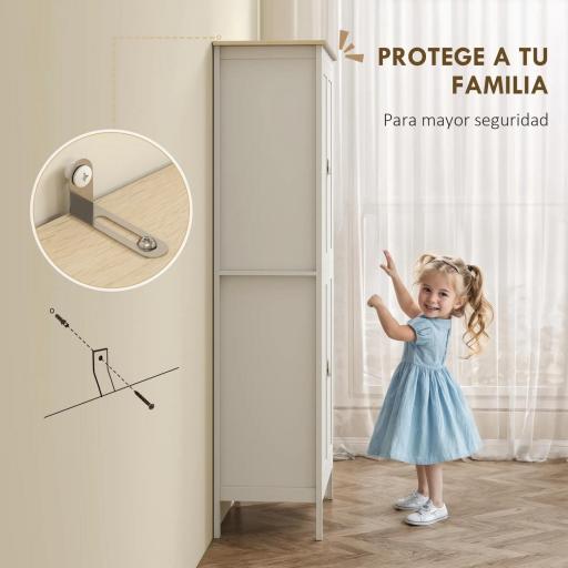 Alacena de Cocina Alta con Luz LED Sensor de Movimiento Iluminación Regulable en 3 Colores Blanco [3]