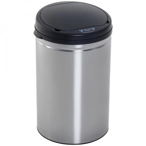 Contenedor Papelera Cubo Basura 30L con Sensor Detector Movimiento automático Acero Inoxidable [10]