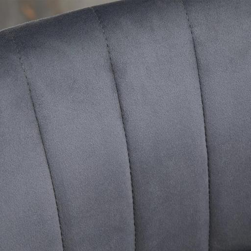 Juego de 2 Taburetes de Cocina Taburetes Altos con Altura Ajustable Asiento Giratorio 43x45x81-101 cm Gris [6]