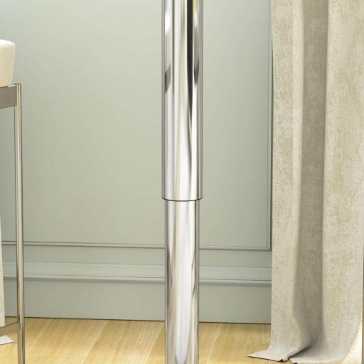 Mesa de Bar con Altura Ajustable Giratoria 360° Base Redonda Mesa Alta de Bar para Cocina Comedor Ø63x67-93 cm Blanco [5]