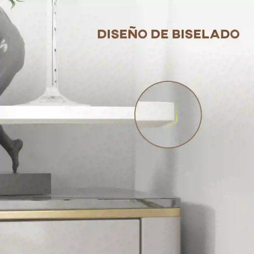 Mesa Alta de Bar Redonda Mesa de Cocina Moderna con Encimera Laminada y Marco de Acero para 2 Personas Ø60x102 cm Blanco [2]