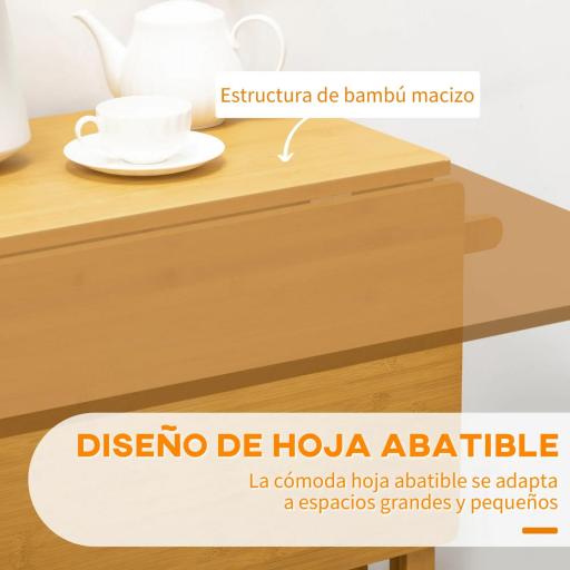 Juego de Mesa Alta de Bar y 2 Taburetes con Ruedas Mesa Plegable de Cocina con Taburetes 82,5x75,5x83,5 cm Marrón [2]