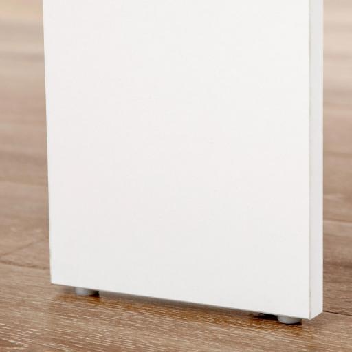 Mesa de Comedor Extensible para 4-6 Personas Mesa Auxiliar Multifuncional para Estudio Cocina 180x85x75 cm Blanco [6]