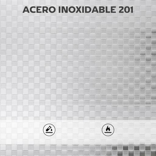 Carrito Auxiliar con Ruedas de Acero Inoxidable Carro de Servicio de 3 Niveles con Estante Ajustable 60x35x77 cm Plata [5]