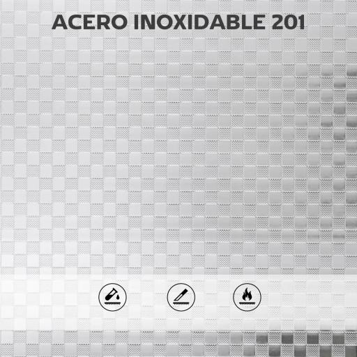 Carrito Auxiliar con Ruedas de Acero Inoxidable Carro de Servicio de 4 Niveles con Estante Ajustable 60x35x100 cm Plata [4]