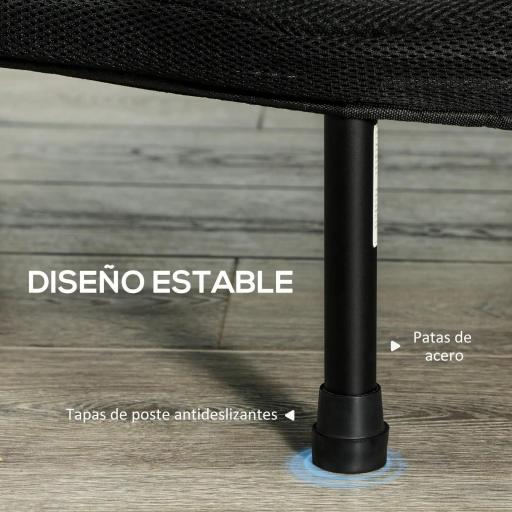 Trampolín de Fitness Ø102 cm Cama Elástica Plegable con Marco de Acero Antideslizantes Carga 100 kg Rojo [1]