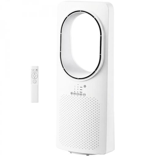 Ventilador de Torre sin Aspas con Mando a Distancia Oscilación 45° 3 Velocidades 3 Modos Temporizador 15H Blanco [7]