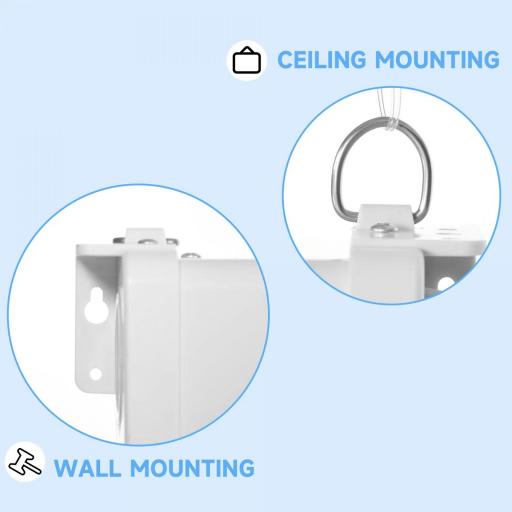 Pantalla de Proyector Manual 120 Pulgadas Formato 16:9 266x149 cm Blanco [2]