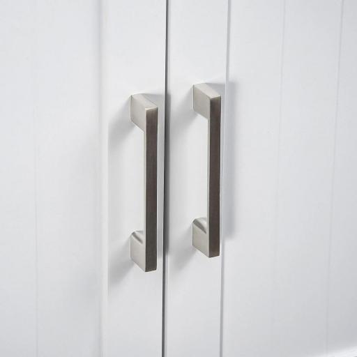 Mueble sobre Inodoro Armario Alto para Lavadora con Balda Interior Ajustable para Baño WC 64x22x165 cm Blanco [3]