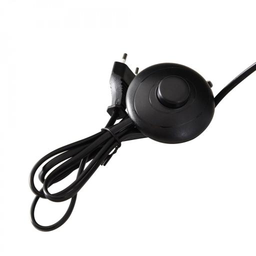 Lámpara de Pie Moderna para Dormitorio Estudio Salón (2 E27 Bombilla) Interruptor de y Bajo Consumo con Base de Acero Inoxidable 120 cm Blanco [7]