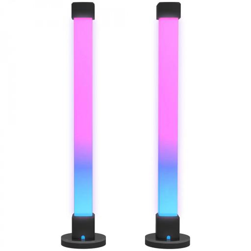 Conjunto de Lámparas de Mesa con Control Remoto App Bluetooth Sincronización con Música y Temporizador Blanco [8]