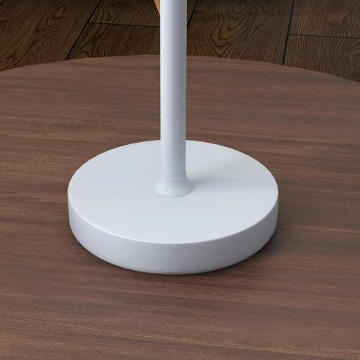 Lámpara de Mesita de Noche Inalámbrica con Luces LED Lámpara de Mesa USB-C Recargable 3 Colores Ø11,2x36,5 cm Gris [7]