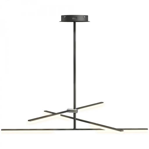 Lámpara de Techo LED Moderna Ø100x79 cm con Pantalla de Acrílico Ángulo de Luz Ajustable para Salón Dormitorio o Cocina [8]