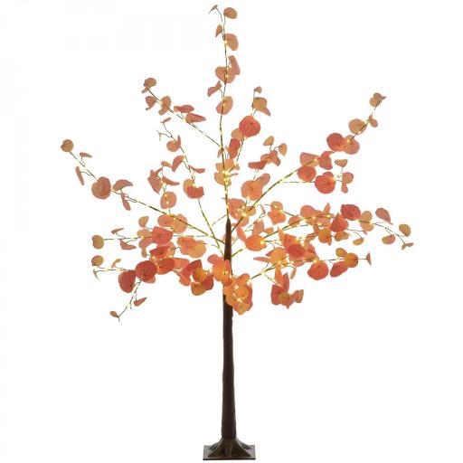 Lámpara de Árbol 150 cm con 245 Luces LED y Base Decoración Navidad para Interiores y Exterior Naranja [9]