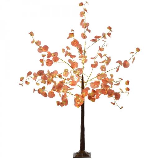 Lámpara de Árbol 150 cm con 245 Luces LED y Base Decoración Navidad para Interiores y Exterior Naranja [8]