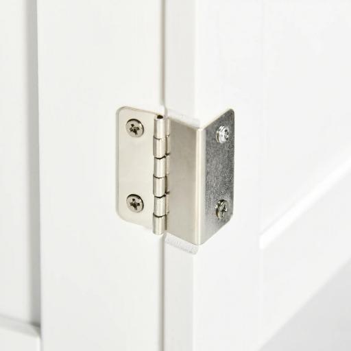 Mueble para Debajo del Lavabo Armario de Suelo para Baño de Madera Estilo Moderno 60x30x60 cm Blanco [5]