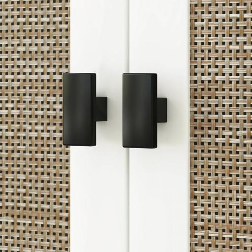 Mueble para Debajo del Lavabo con 2 Puertas 2 Estantes y Sistema Antivuelco para Cuarto Baño 60x30x60 cm Blanco [7]