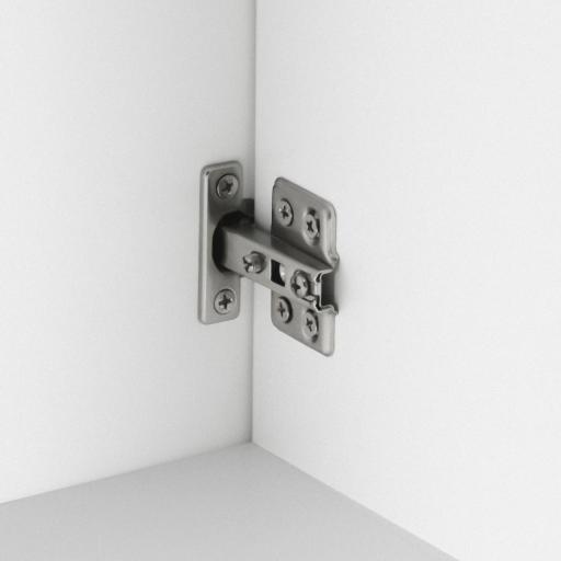 Mueble para Debajo del Lavabo Moderno Armario Bajo con 2 Puertas y Patas de Acero 60x30x65 cm Blanco y Dorado [6]