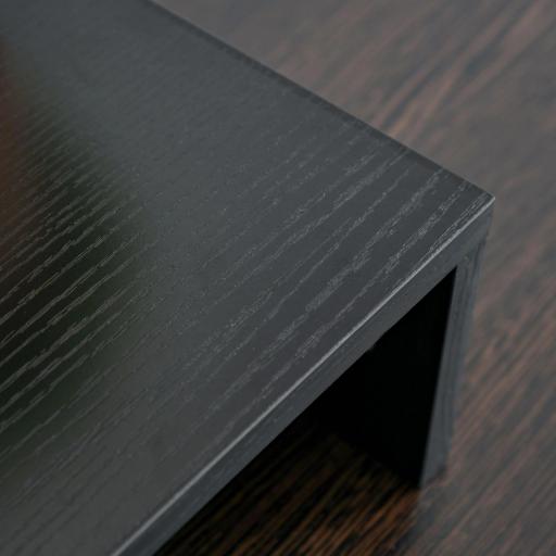 Soporte Elevador para Monitores de Madera Ajustable en Longitud y Ángulo para 2 Pantallas de Ordenador Portátil 80-117x23,5x10 cm Negro [7]