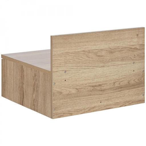  2 Mesitas de Noche Flotantes Juego de 2 Mesillas de Noche con Cajón para Dormitorio Habitación 43x36,5x30,5 cm Natural [7]