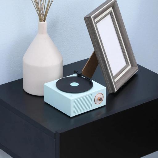 Set de 2 Mesitas de Noche Flotantes con 1 Cajón Diseño Montado en la Pared Estilo Moderno 40x30x15 cm Negro [2]