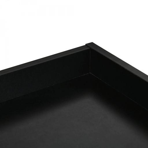 Set de 2 Mesitas de Noche de Pared Mesillas Flotantes con 1 Cajón para Dormitorio Habitación 40x30x19,5 cm Negro [6]