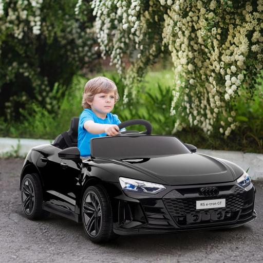 Coche Eléctrico para Niños de +3 Años AUDI RS e-tron GT Coche de Batería con Mando a Distancia 103x58x41 cm Negro