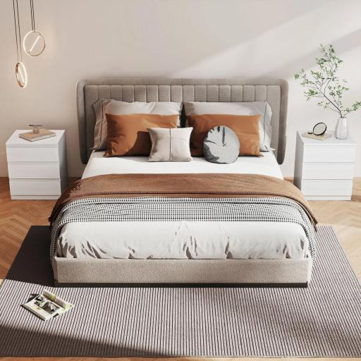 Cómoda 3 Cajones con Cierre Suave Cajonera para Salón Oficina Estilo Moderno 45x40x52,8 cm Blanco [3]