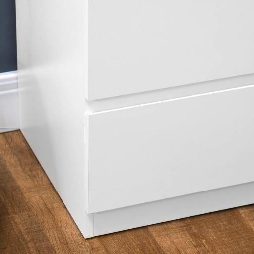 Cómoda con 6 Cajones Cajonera de Madera de Estilo Moderno para Dormitorio Entrada Salón 80x39x115 cm Blanco [7]