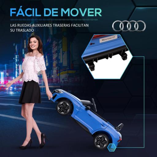 Coche Eléctrico para Niños de +3 Años AUDI RS e-tron GT Coche de Batería con Mando a Distancia 103x58x41 cm Azul [4]