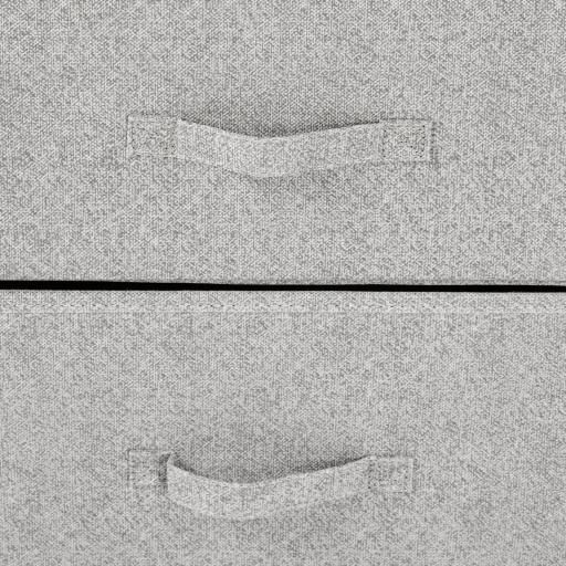 Cómoda con 4 Cajones de Tela, Cómoda para Dormitorio, Marco de Acero, Cajonera para Salón, Oficina, Vestidor, Gris [5]