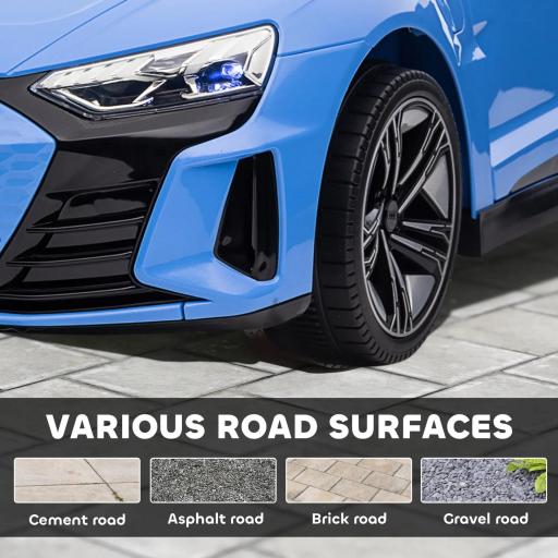 Coche Eléctrico para Niños de +3 Años AUDI RS e-tron GT Coche de Batería con Mando a Distancia 103x58x41 cm Azul [7]