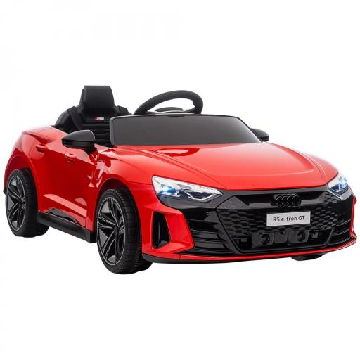 Coche Eléctrico para Niños de +3 Años AUDI RS e-tron GT Coche de Batería con Mando a Distancia 103x58x41 cm Rojo [9]