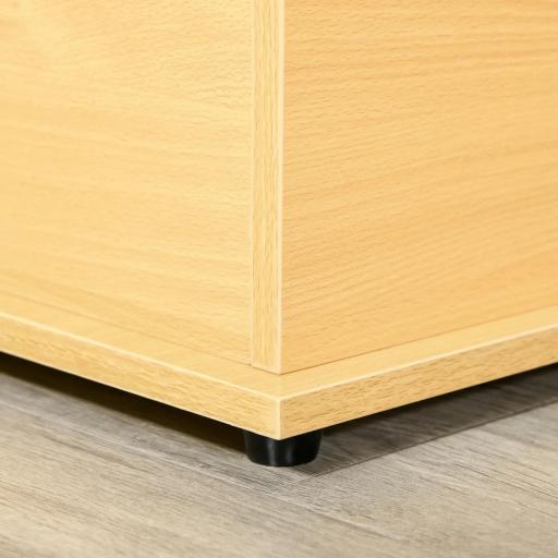 Baúl de Almacenamiento de Madera Taburete para Almacenaje con Tapa para Dormitorio Salón Carga Max. 120 kg 100x40x40 cm Natural [3]