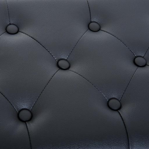 Banqueta para Piano Banco para Piano con Ajustable en Altura de 48 a 58 cm Espacio de Almacenamiento Patas de Madera Taburete para Teclado Acolchado 54,5x33x48-58 cm Negro [8]