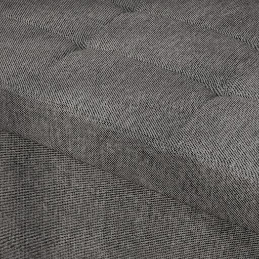 Baúl de Almacenaje para Dormitorio Plegable 84L Tapizado de Lino Sintético con Tapa para Salón 76x38x38 cm Gris Oscuro [7]