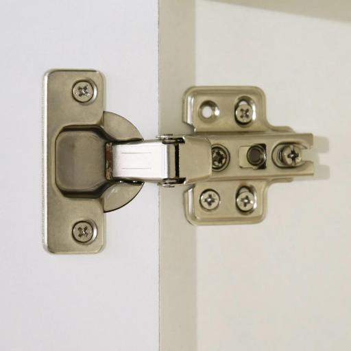 Columna de Baño Armario Alto Auxiliar con Estantes Ajustables para Ducha Aseo Dormitorio 30x33x165 cm Blanco [7]