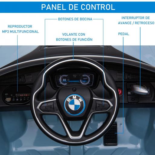 Coche Eléctrico para Niños BMW M4, Sonido y Luces, 3-5 km/h, incl. Control Remoto, para 3-5 Años, Rojo [7]