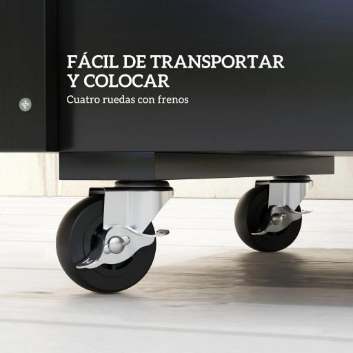 Jardinera de Madera de Exterior con Orificios de Drenaje y Tela no Tejida para Flores Plantas 89x48x47 cm Negro [3]