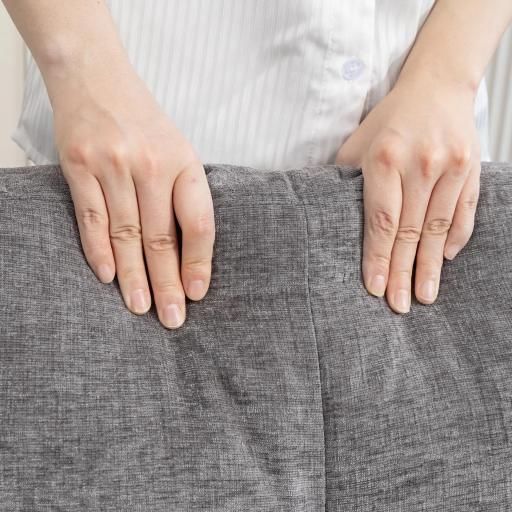 Sofá Chaise Longue Reversible con Estructura de Acero Tapizado en Chenilla 186x130x84cm Gris Oscuro [7]