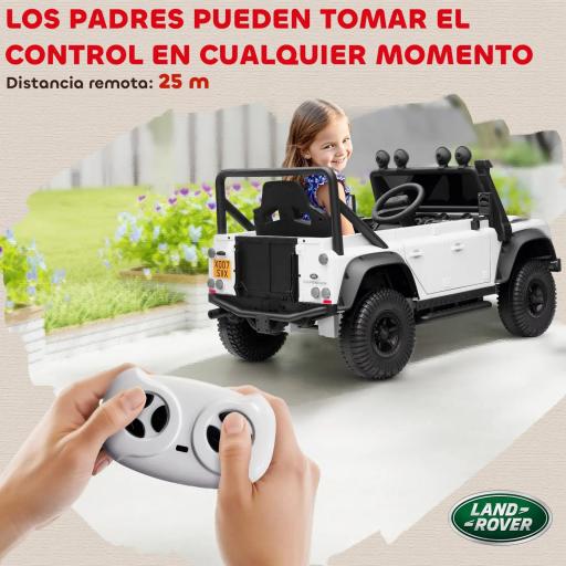 Coche Eléctrico para Niños, Funciona con Batería de 12V, Control Remoto, Función de Música, Bocina, Luces LED, Naranja [6]