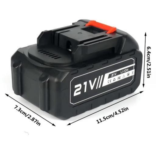 Batería Recargable de Litio 21V 3000mAh para Makita, con Triple Protección, Carcasa ABS Duradera y Compatibilidad Universal de Carga, Adecuada para Herramientas Eléctricas Inalámbricas (Cargador No Incluido) [1]