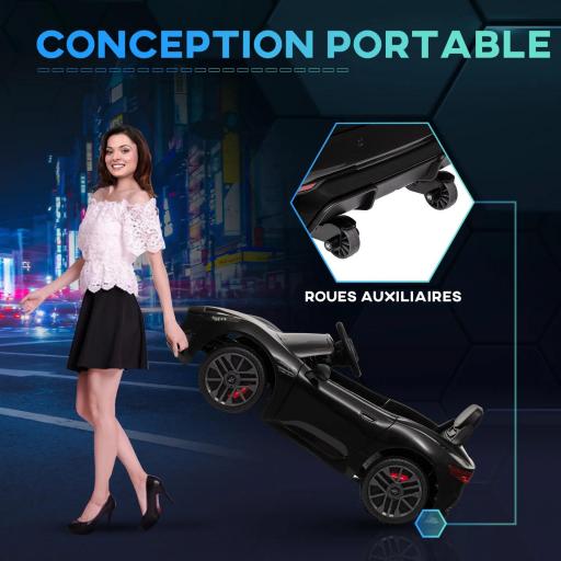 Coche eléctrico para niños con licencia Maserati Gran Turismo Folgore, 12V con control remoto, de 3 a 5 años, Negro [1]