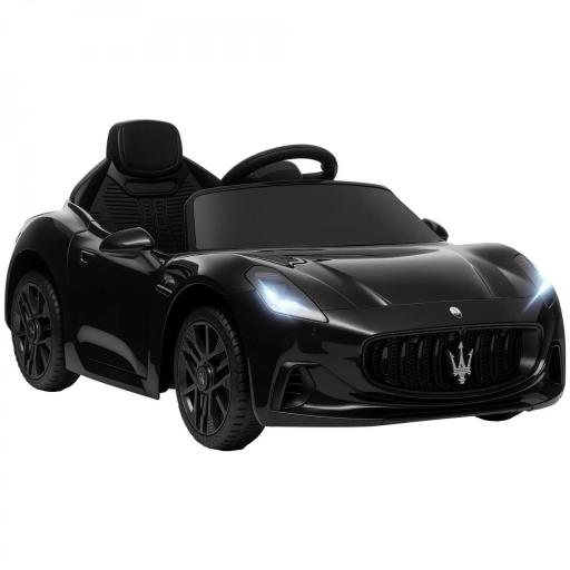 Coche eléctrico para niños con licencia Maserati Gran Turismo Folgore, 12V con control remoto, de 3 a 5 años, Negro [5]