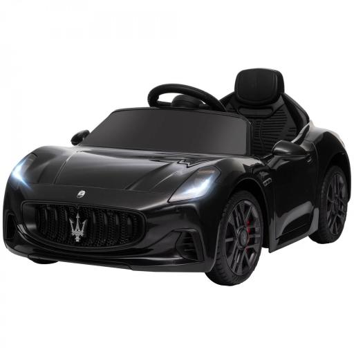 Coche eléctrico para niños con licencia Maserati Gran Turismo Folgore, 12V con control remoto, de 3 a 5 años, Negro [4]